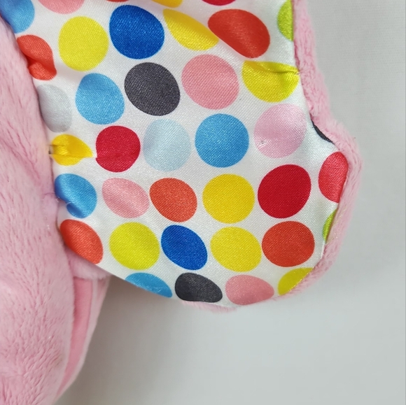 Playskool Fold ‘n Go Elephant Stuffed Animal Tummy Time Pink Baby Child Plush - Picture 6 of 13